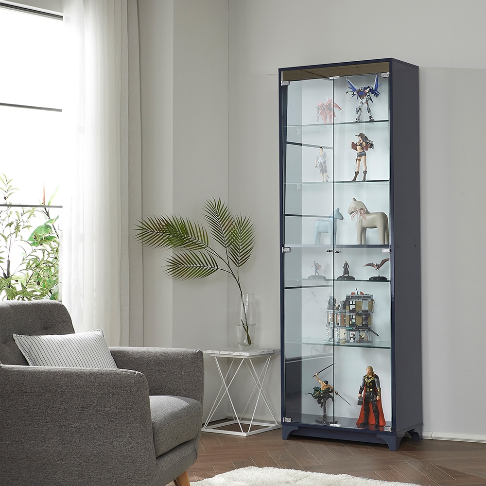 모던탑21 프렌즈 600 6단 유리 장식장 