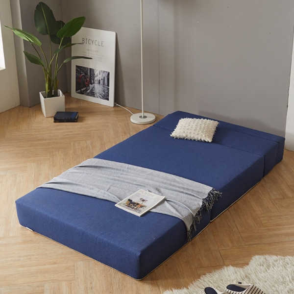 [신상품] 트리빔하우스 일렉 독립 스프링 4단 폴딩 슈퍼싱글 쇼파베드 2colors