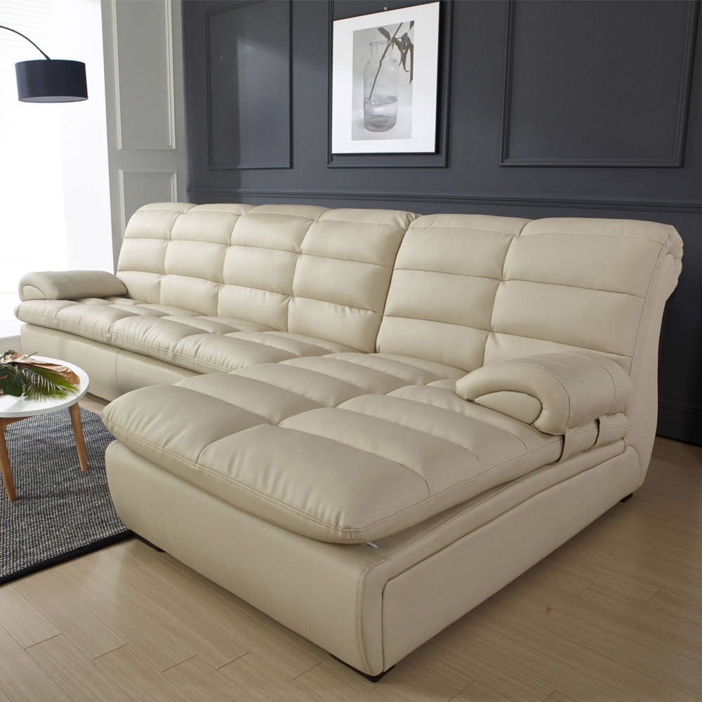 플로바움 바브린노 인조가죽 4인 카우치소파 