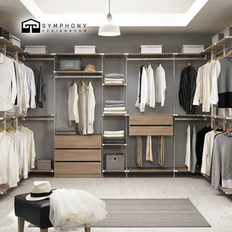 [신상품]심포니디자인 심포니 시스템 드레스룸 맞춤형 행거(10cm단위)