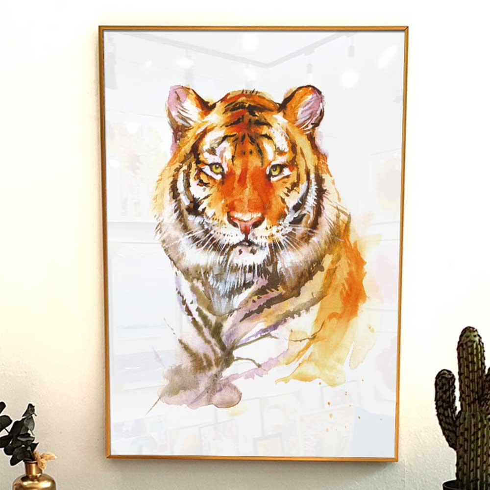 이나코리아 풍수 질병과 액운을 막아주는 호랑이 동물 그림 인테리어 액자