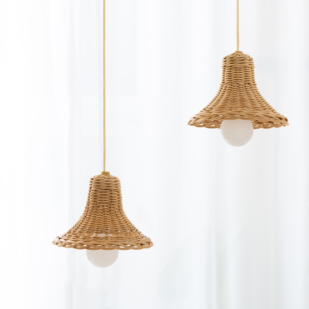 [이소품][오늘출발][신상품]이소품 감성 라탄 전등갓(엄브렐라)