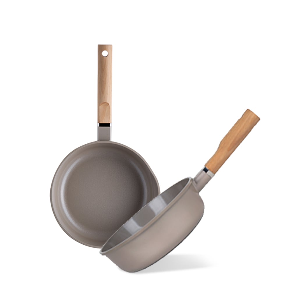 오브쿡스 로이첸 IH 건강한 세라믹 딥팬 20cm/ 인덕션겸용 후라이팬 웍팬