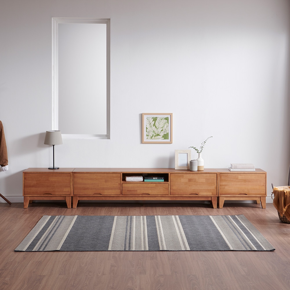 바우미스트 발트 원목 거실장 세트 3000 (1단협탁) 