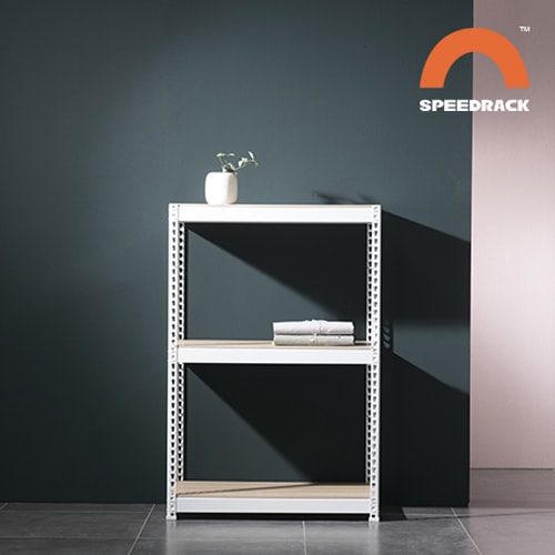 [신상품] 스피드랙 NEW V2 저소음 핸디형 무볼트 앵글선반 3단