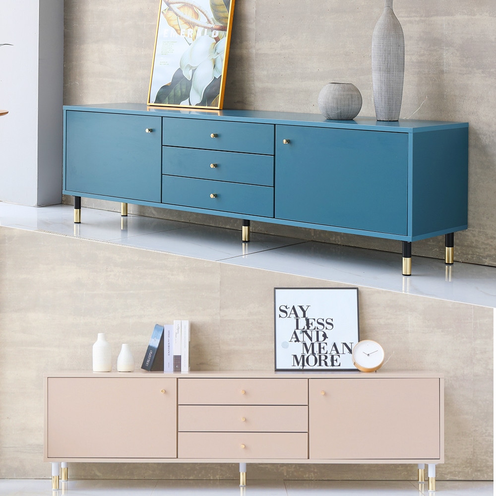 [신상품] 나누벨 매니 1800 TV 다이 거실장 9color - 화이트