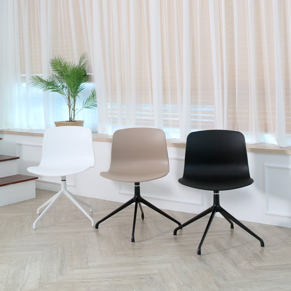 지엠퍼니처 코지백 이동식 회전의자 홈오피스 서재의자 회의실의자 사무용의자(바퀴 고정형)