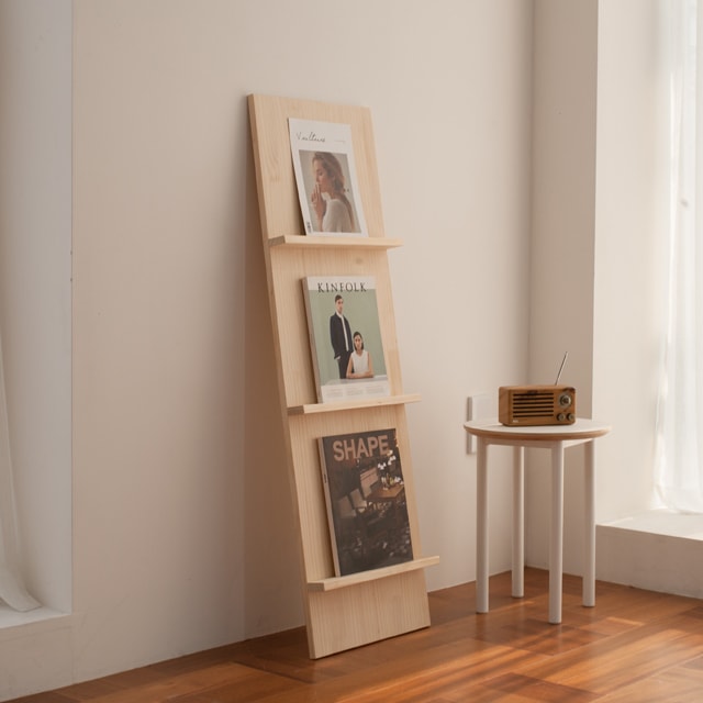 [신상품] 써니데일 원목 매거진랙 전면책장