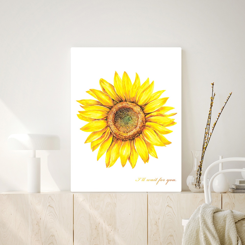 [오늘출발][신상품]오홀리브 접이식 액자테이블 행운해바라기 3size - 중(72x48) 행운해바라기_30cm굵은다리