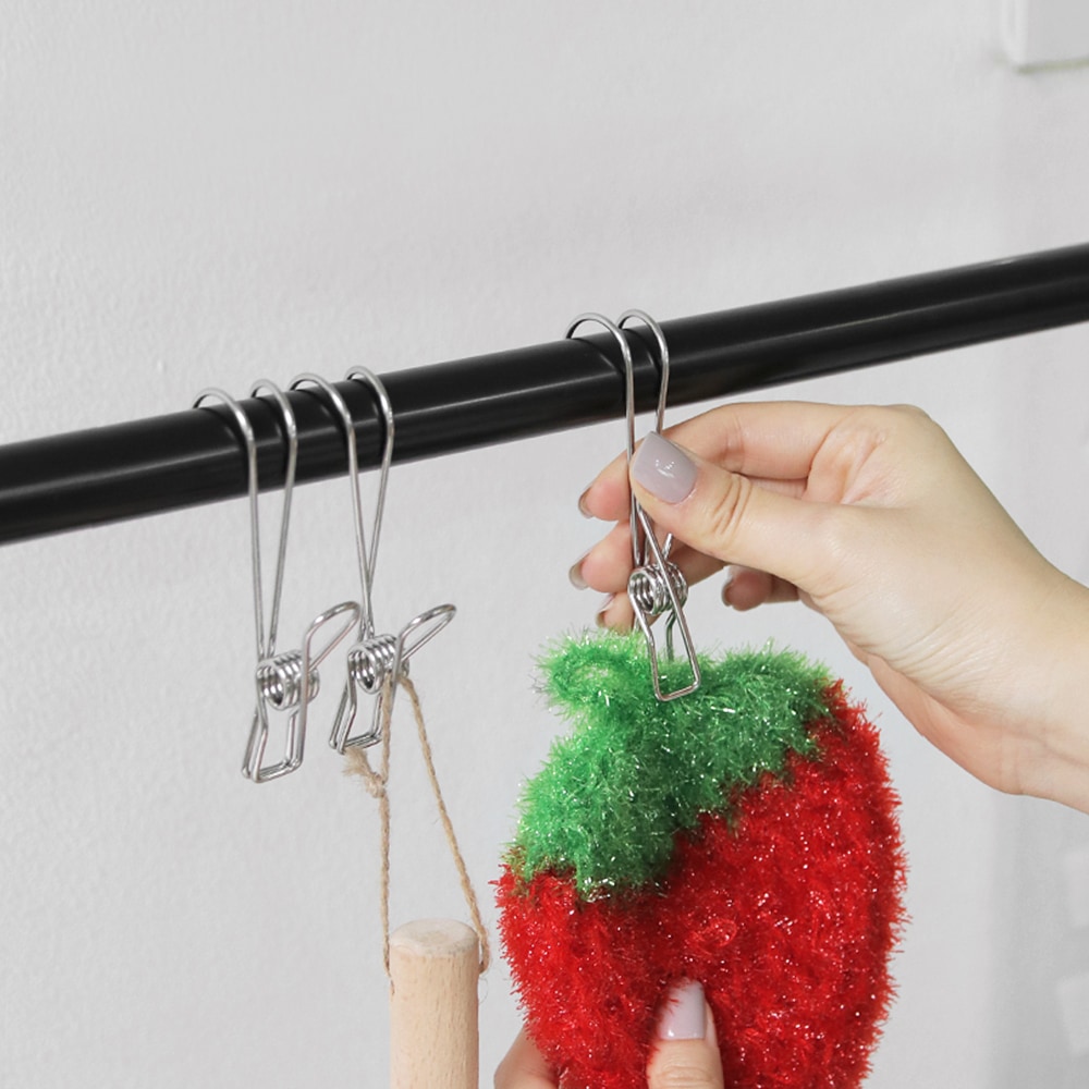 [신상품] 데이즈룸 스텐 다용도 고리 집게 5P세트