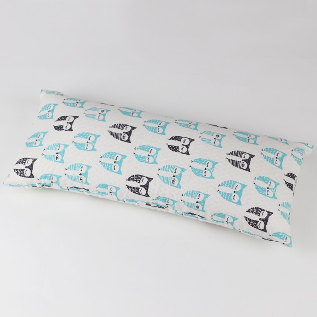 [신상품] 제이준편백 3d매쉬 사각칩/편백잎 경추베개 부엉이블루