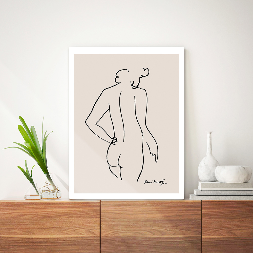 [오늘출발] [신상품] 오홀리브 접이식 액자테이블 앙리마티스-K 3size - 소(60x40) 앙리마티스-K_27cm기본다리