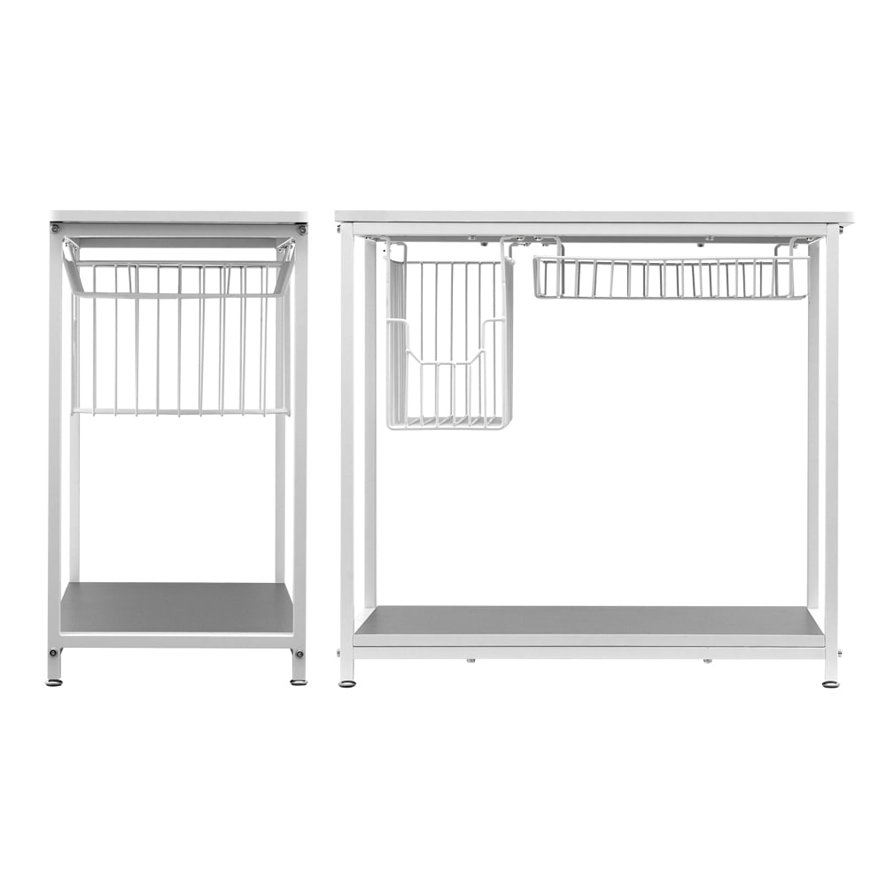 에이픽스 데스크확장 사이드테이블 GT001 400L 화이트 