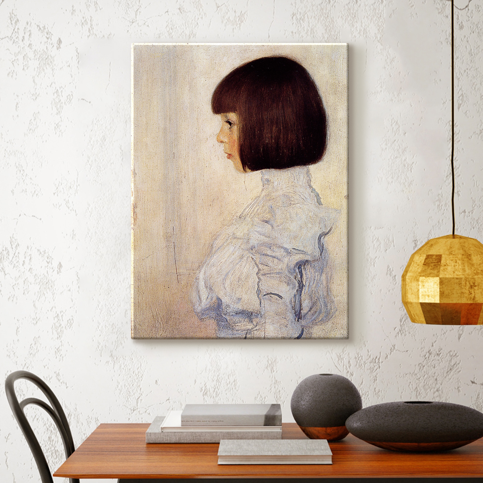 [신상품] 더 아트 클림트 황금 명화 그림 캔버스 액자 6. GK-헬레네 클림트의 초상