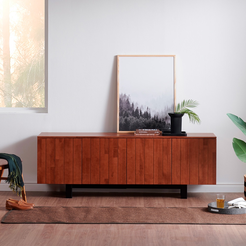 [신상품] 바우미스트 레겐 원목 높은 거실장 1800