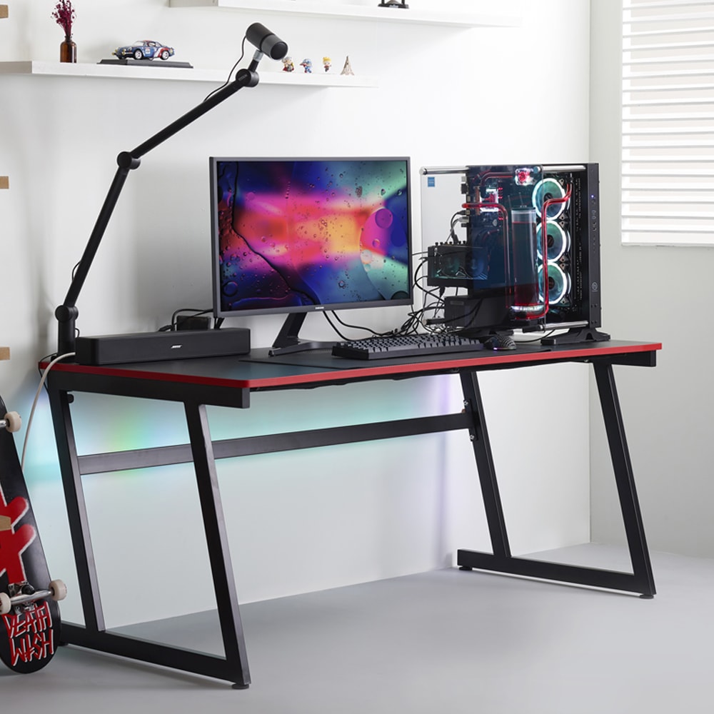 제닉스 ARENA-X ZERO DESK 1600 1인용 컴퓨터 게이밍책상 