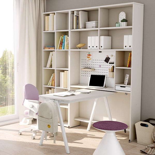 [신상품] 일룸 로이모노 1200폭 6단 책상세트(D600)