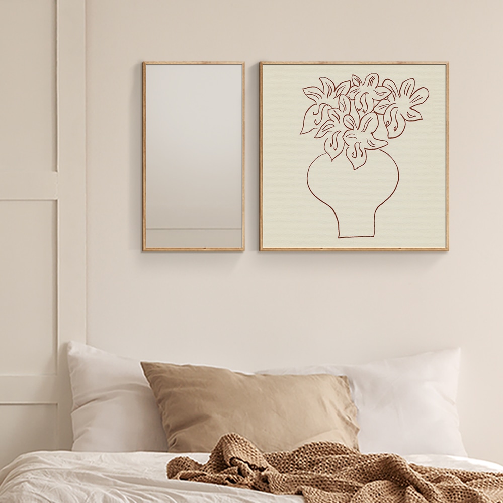 에덴미술 벽걸이 거울 명화 액자 세트 _ 앙리 마티스 화병