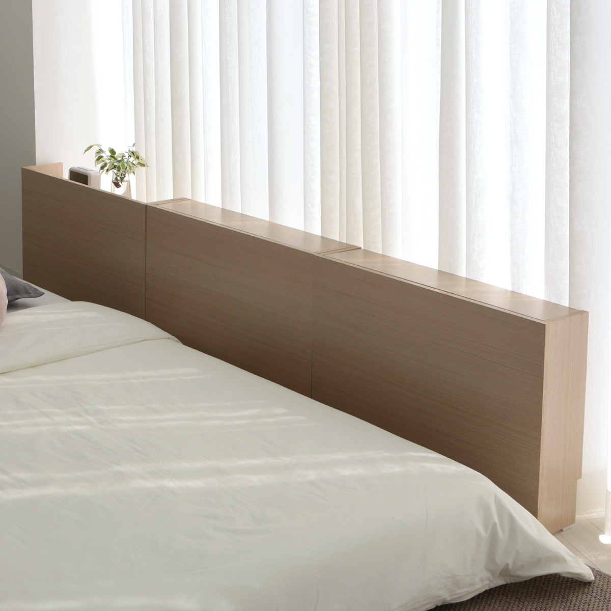 라샘 비트윈 3P세트 침대헤드 겸 틈새선반 수납장 (일반1+도어2) IH2151 