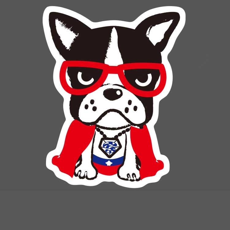 어가네닷컴 A88 - 슈맨 불 로고 캐릭터 스티커 방수 리폼 DIY 노트북 캐리어 폰케이스 스티커