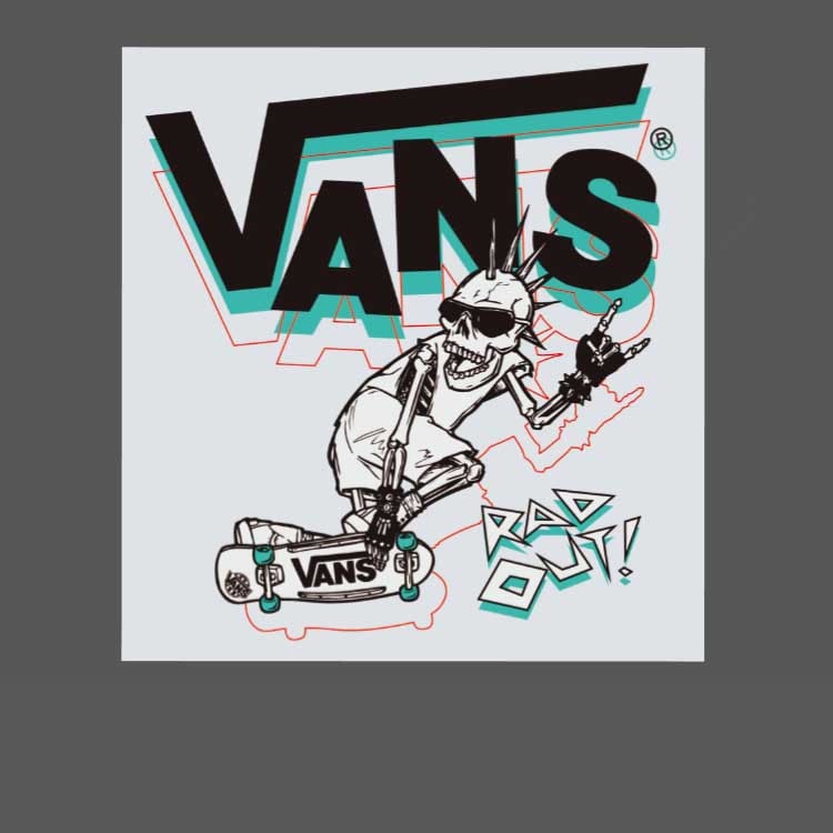 [신상품]어가네닷컴 A373 - 반 해골 그림 로고 캐릭터 스티커 방수 리폼 DIY 노트북 폰케이스 스티커