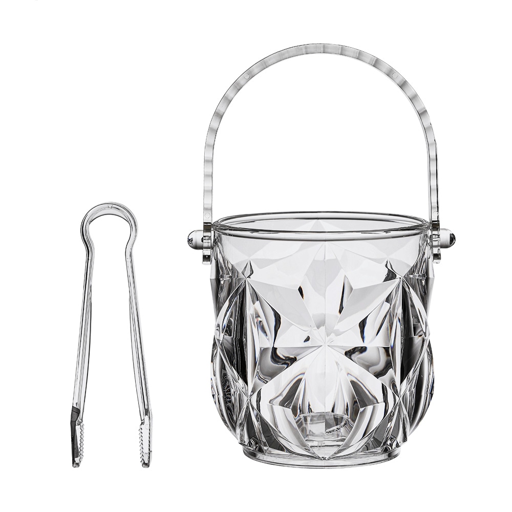 [신상품]solful 아이스 버킷 얼음 버켓 다이아 아크릴 얼음통(집게포함)