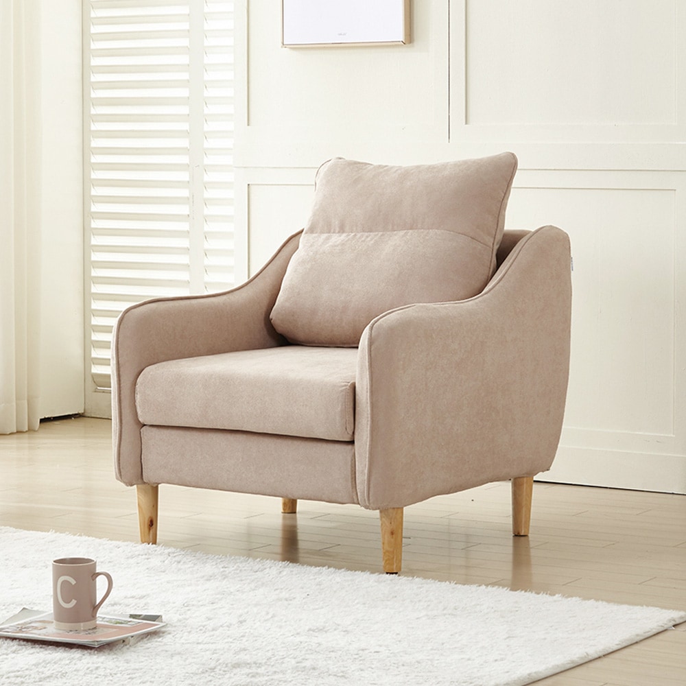 [신상품] 플로바움 커스 패브릭풀커버 1인용소파