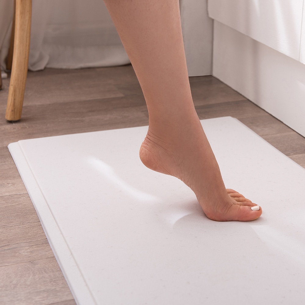 [신상품] 심플먼트 TPU 주방 다용도 쿠션 발매트 - 베이지 패브릭_더블형