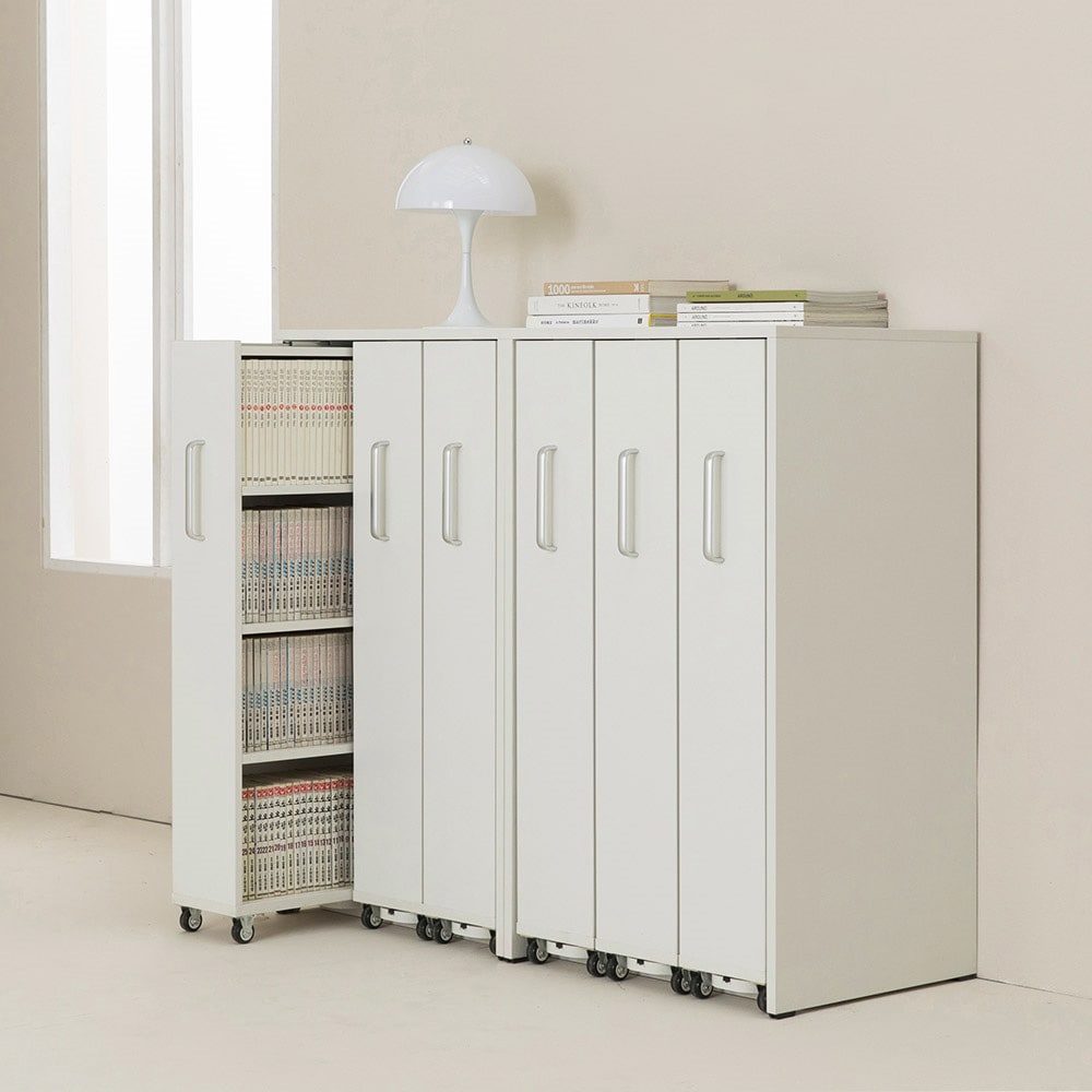 포더홈 세이버 슬라이딩 3단 만화책장 (낮은형) 좌/우형 선택 