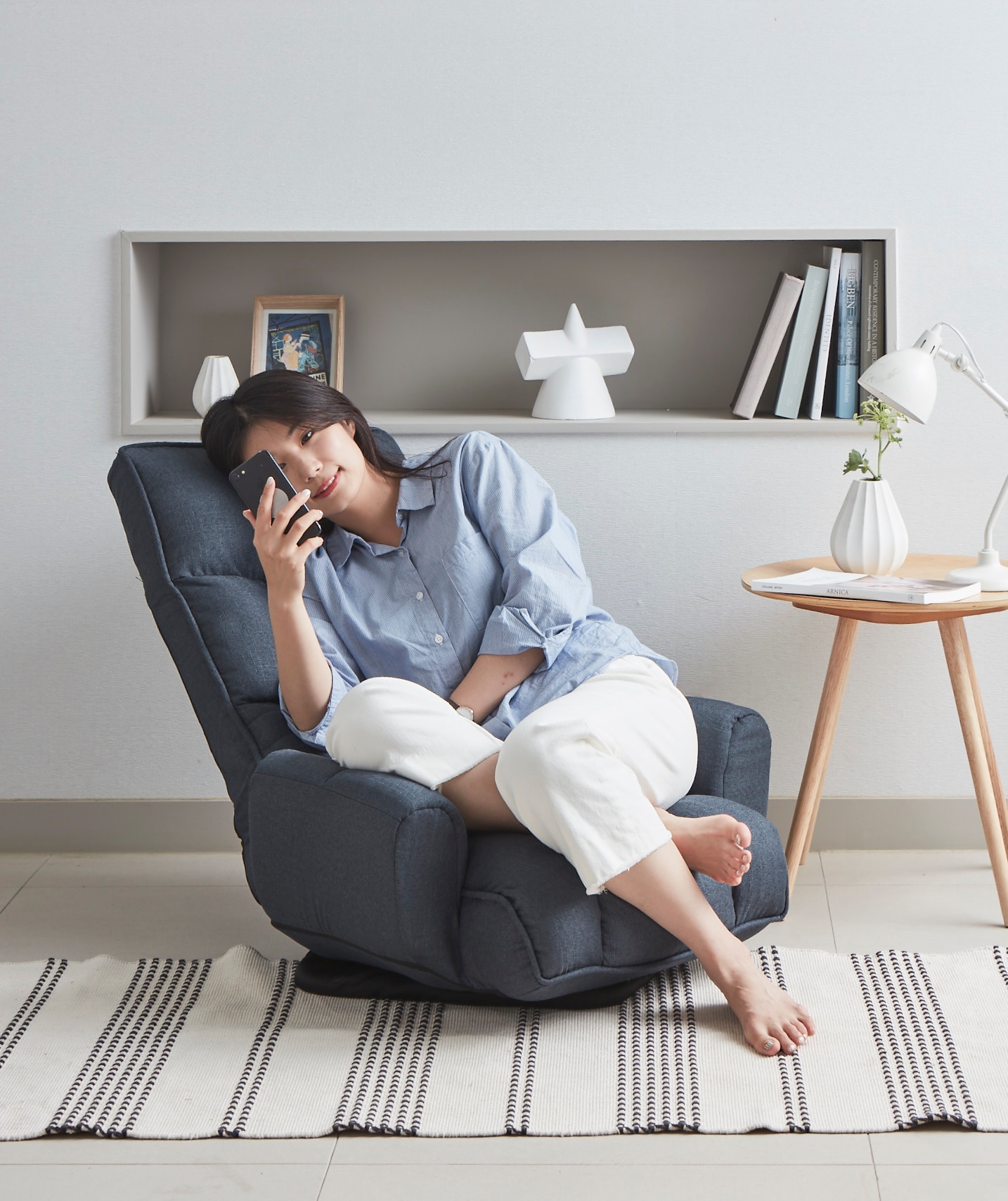 한샘 휴 스테이 회전팔걸이형 리클라이너 (2종/택1) 