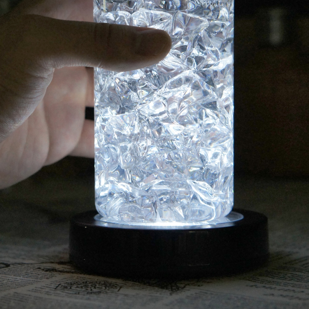 [오늘출발] [신상품] 데이홈 누르면 켜지는 디퓨저 받침 조명 LED 무드등 캠핑조명 장식등_4colors