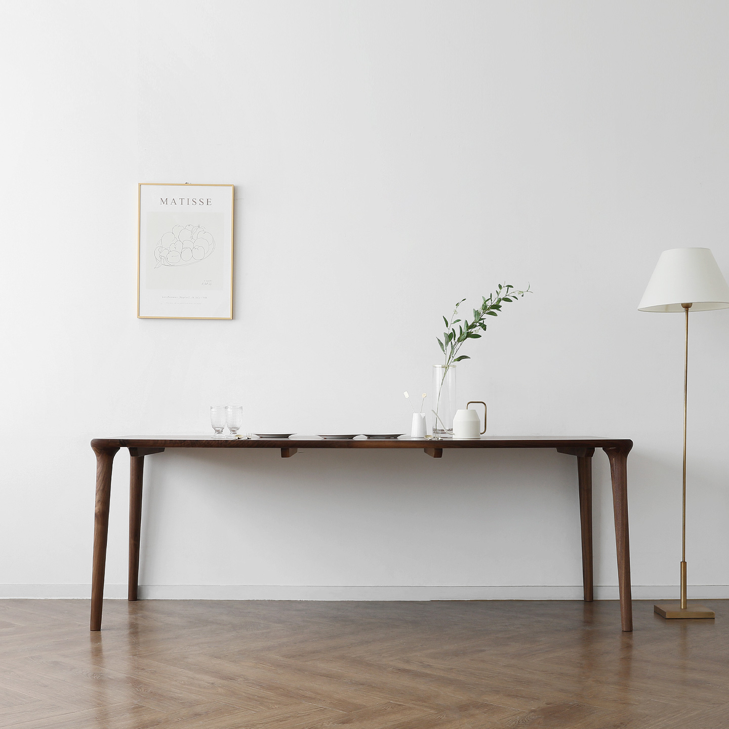 [신상품] 베이직가구 헤리티지월넛 I형 식탁/테이블