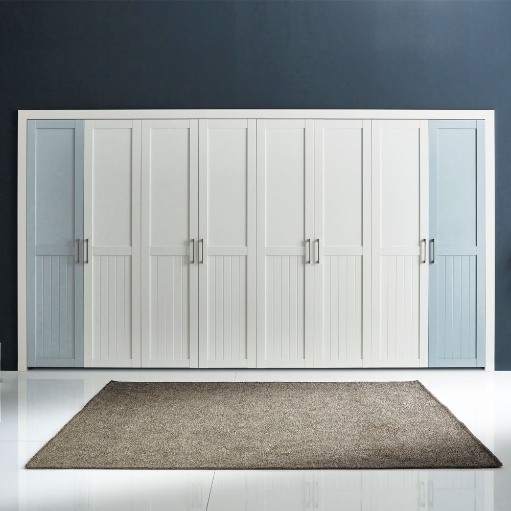 아너스가구 우루스 화이트오크&파스텔 여닫이 붙박이장(180cm 6자부터, 맞춤제작) 