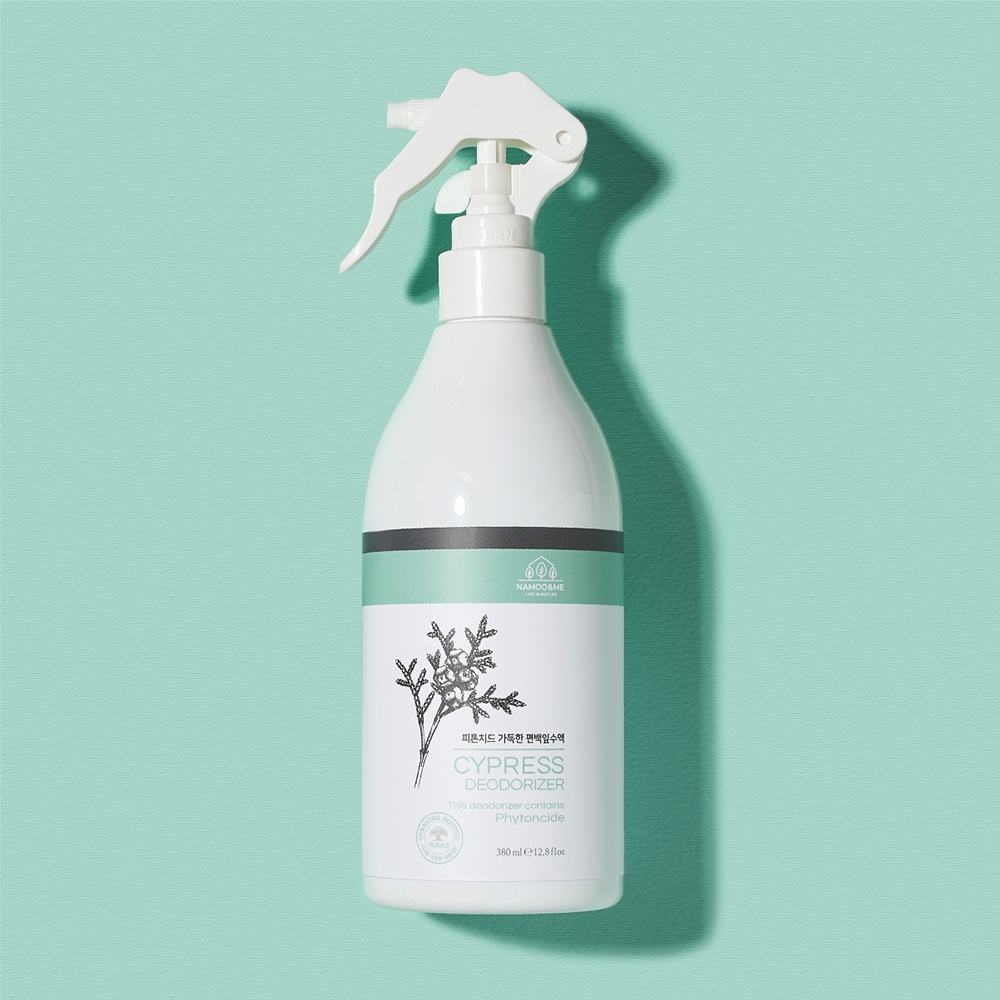 나무앤미 피톤치드 스프레이 편백수 섬유탈취제 편백잎수액 380ml