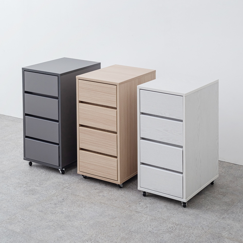 플라망 치코 이동식 책상 데스크 4단 서랍장 