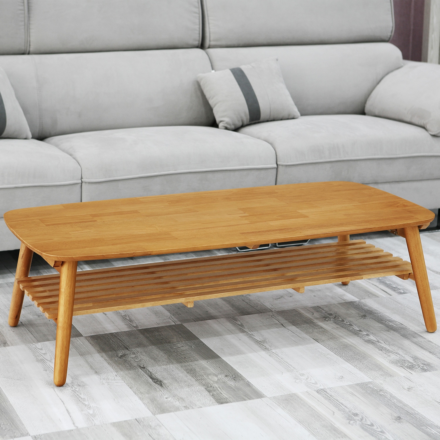 [오늘출발] [신상품] 루시드퍼니처 아인스 원목 접이식 좌식 거실테이블 1200