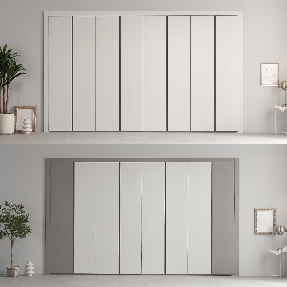 [신상품] 엔아이 엣지스톤 여닫이 붙박이장 30cm 4colors