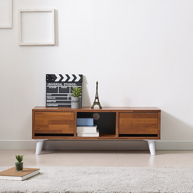 히트가구 A5151 2칸 서랍 선반 거실장 5colors 