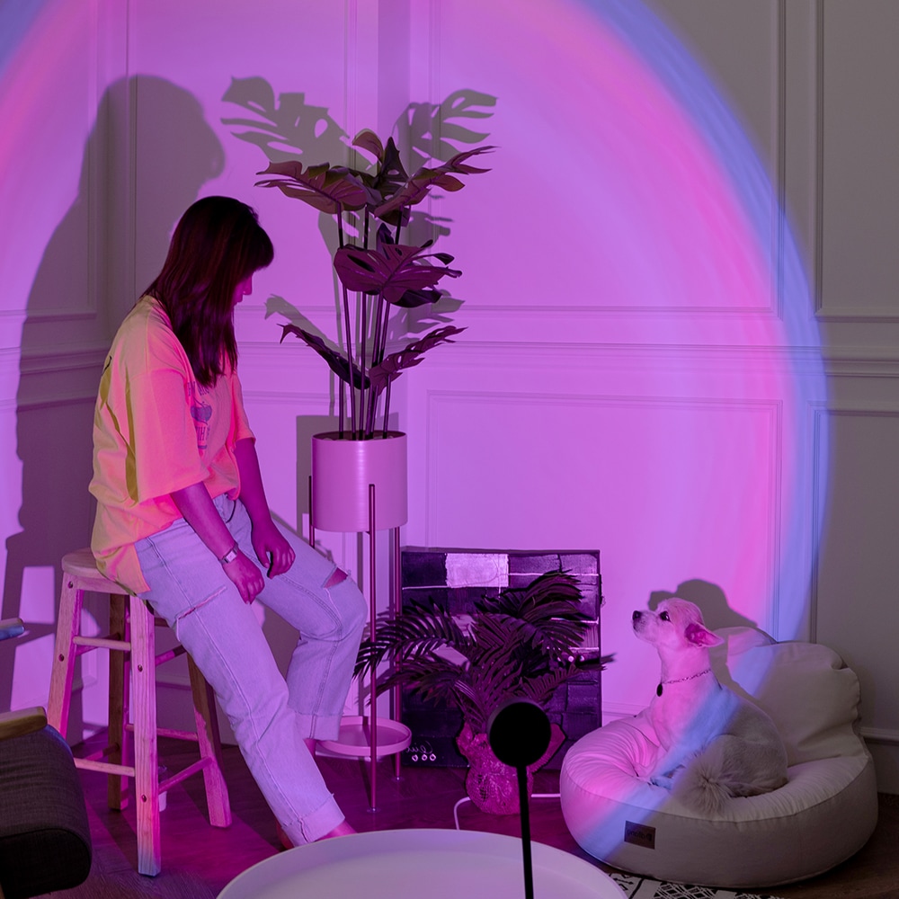 데이홈 오로라 선셋조명 고급형 스마트 RGB 풀컬러 LED 무드등 석양조명 선셋라이트 인테리어조명