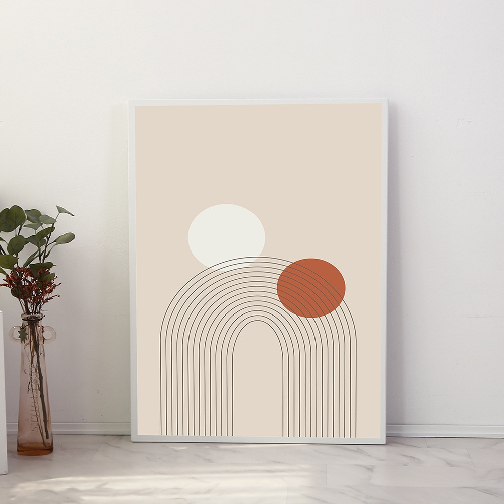 갤러리데코 미드센츄리 아치라인 접이식 액자 테이블 3sizes - 720x475x300