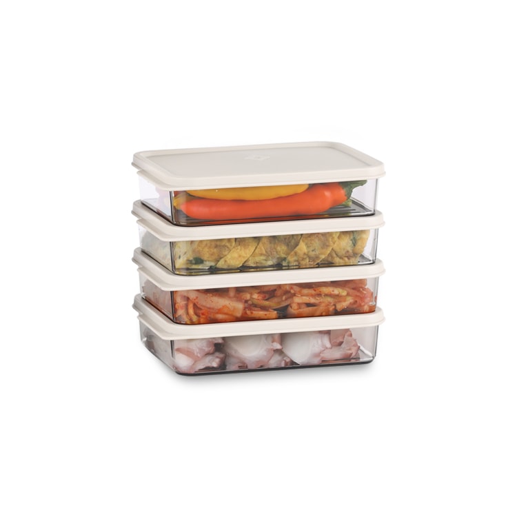 인콕 인콕 크린킵스 냉장고 정리용 투명 밀폐 보관용기 300ml 4개