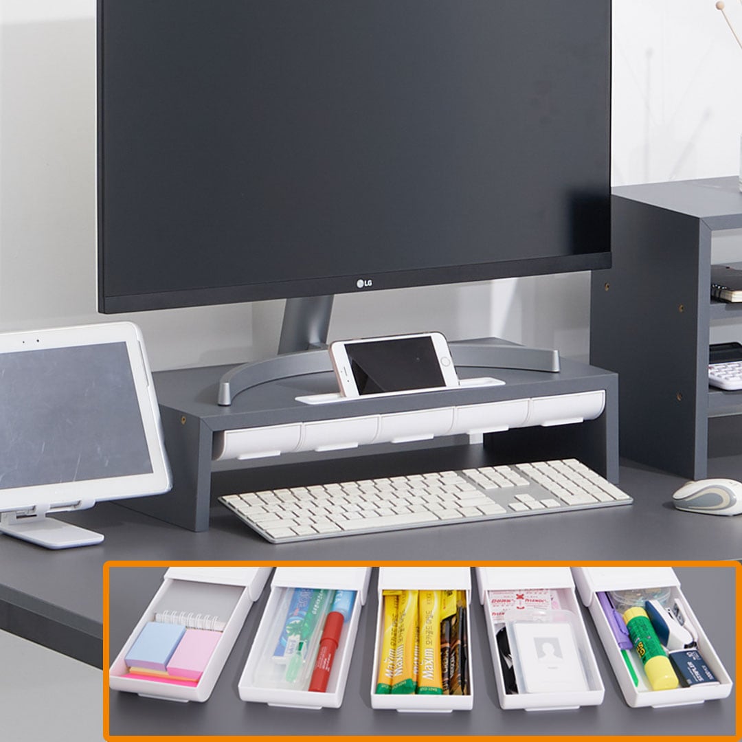 [우드웰][신상품]우드웰 스토리 모니터받침대 500 높은형 국산 완제품 4colors