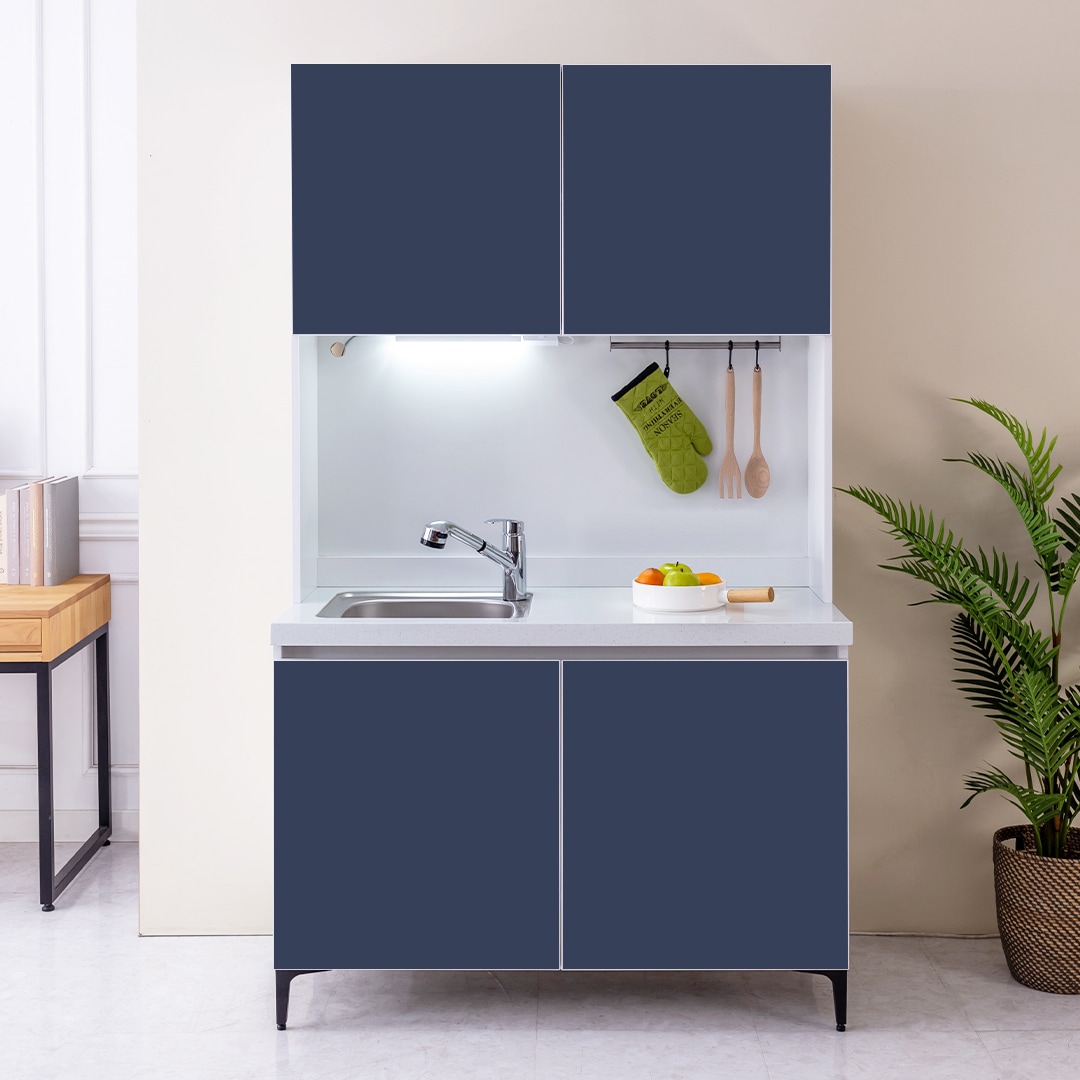 Home to do 모듈형 LED 앵커 1200 이동식 싱크대 + 상부장 세트 5colors 