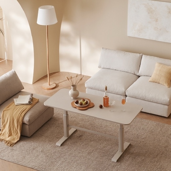 한샘 클린트 어반 140cm 리프트업테이블_소파테이블 