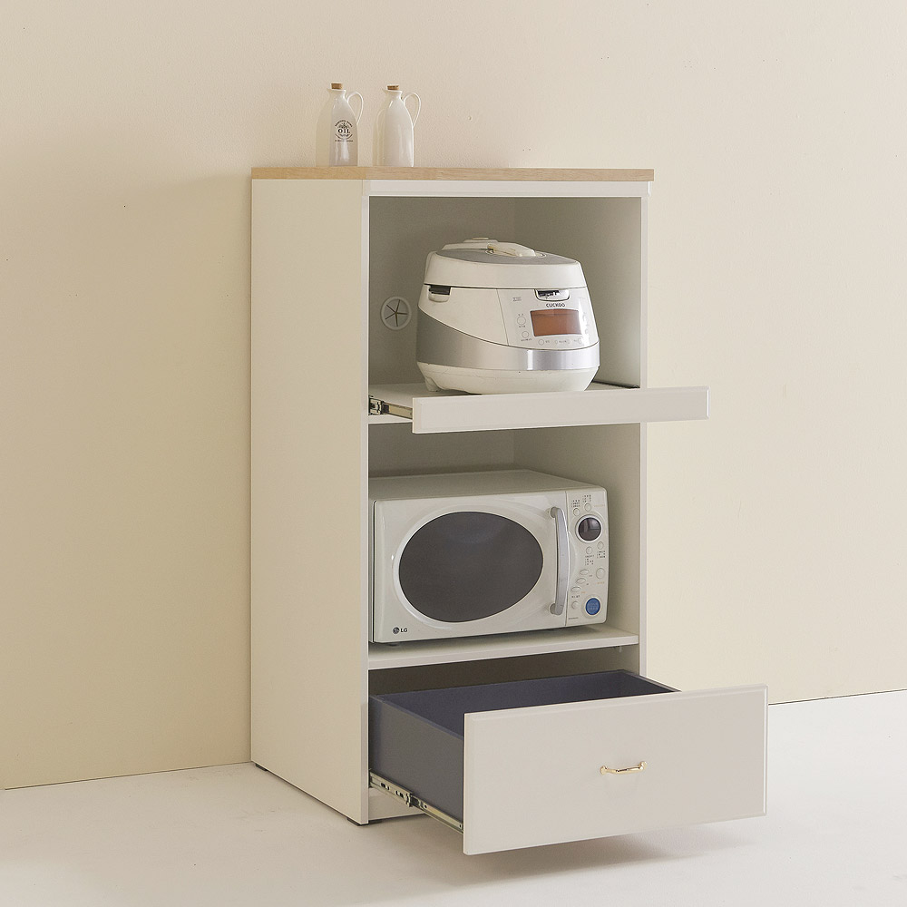 [신상품] 스칸디무드 쿠스토 600 광파오븐 렌지대 밥솥 전자렌지 수납장
