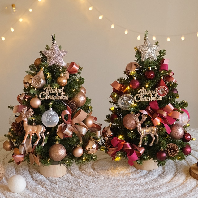 더플라워마켓 앤티크 디어홀리 파인 트리전구풀세트 (2color) - 샴페인골드_배터리팩전구