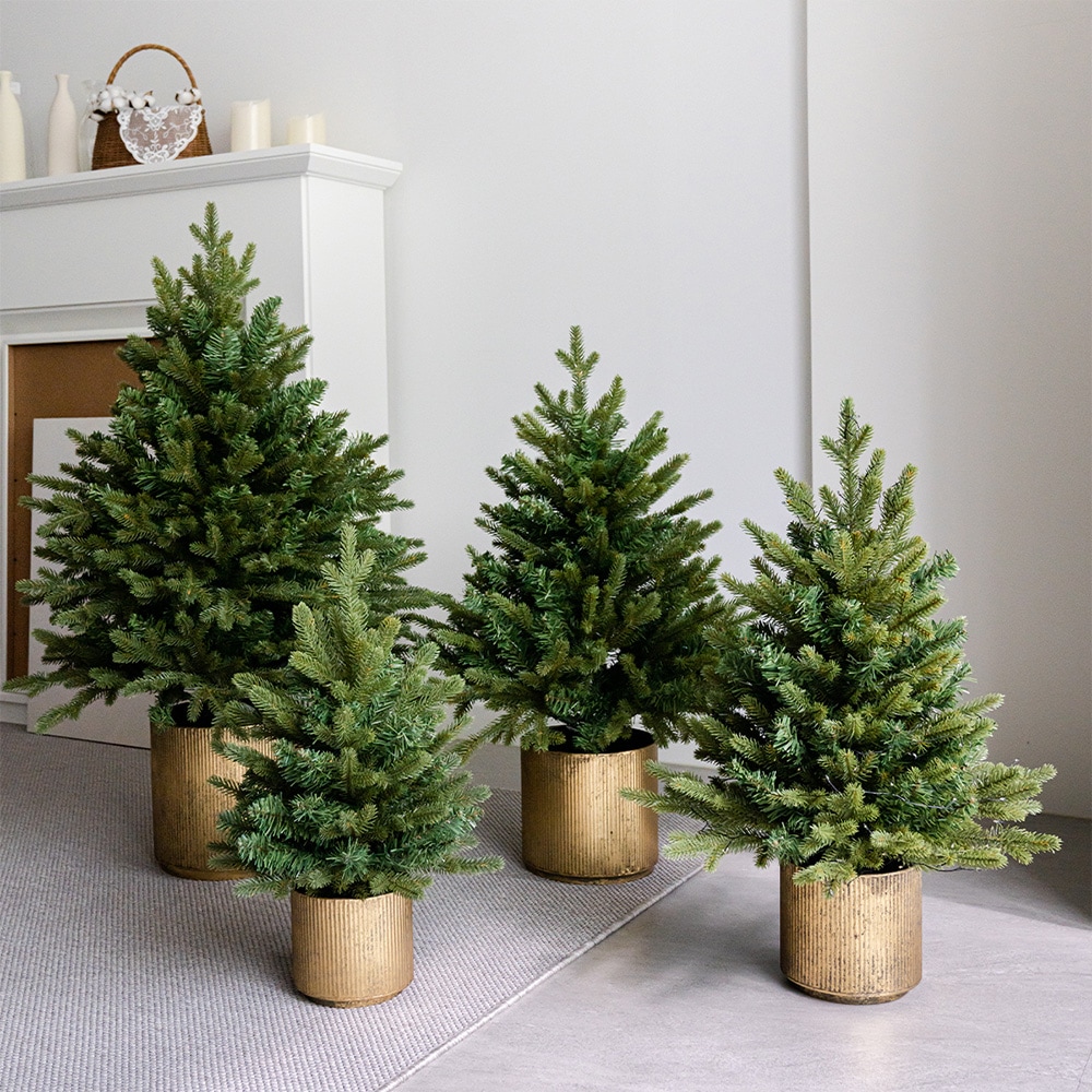 아티파티 2way 호텔식 미니 크리스마스 팟 트리 PE100 커버포함 3사이즈 45 60 90 - 45트리_화이트