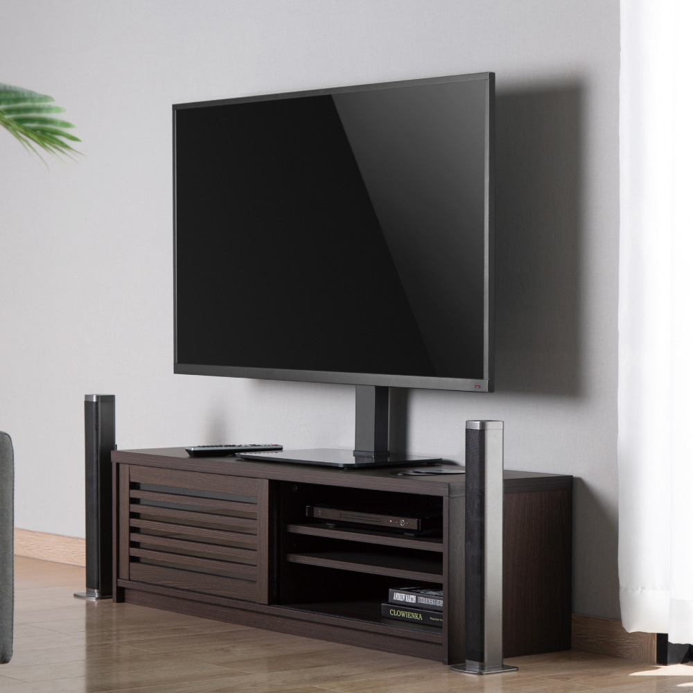 [오늘출발][신상품]루나랩 TV 티비 거치대 스탠드 이동식 단스탠드 메탈 강화유리 거실장 삼성 LG호환 대형 H01