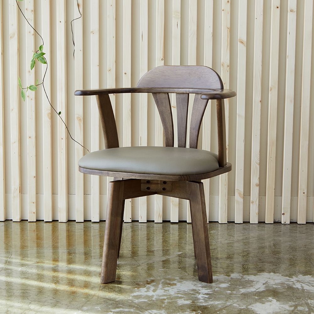 [신상품] 베스트리빙 360도 회전하는 오츠카 회전 원목의자 2colors