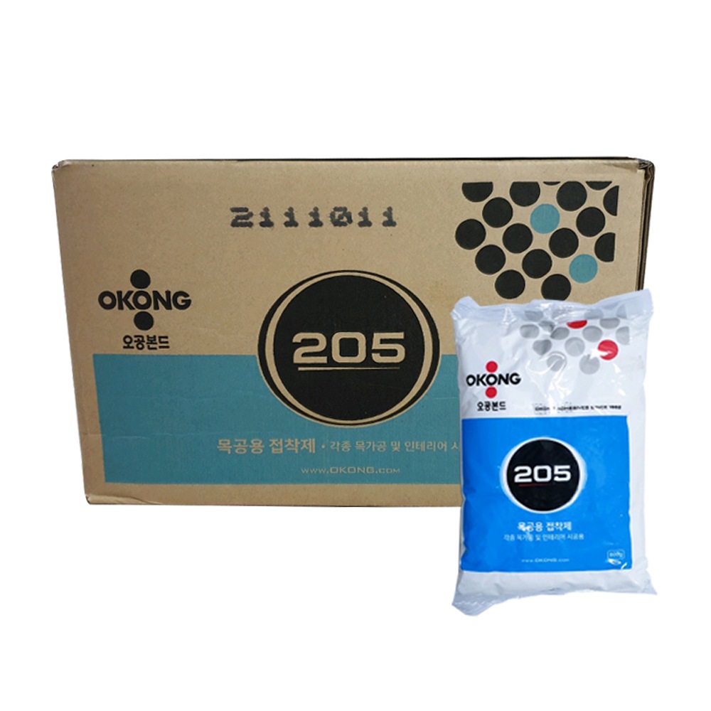 벽지플러스 오공 목공용 도배용 접착제 205 본드 1박스(800gX20개)